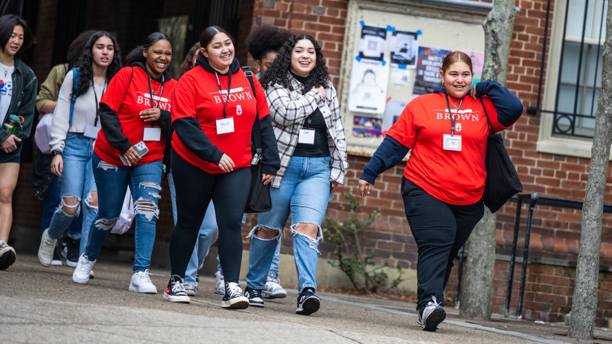 Nearly 350 students from Providence, Central Falls and Pawtucket came to Brown on Thursday, April 6 to explore the possibilities of a post-secondary education