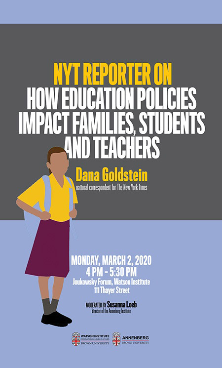 Dana Goldstein ─ NYT Reporter on How Education Policies Impact Families, Students and Teachers