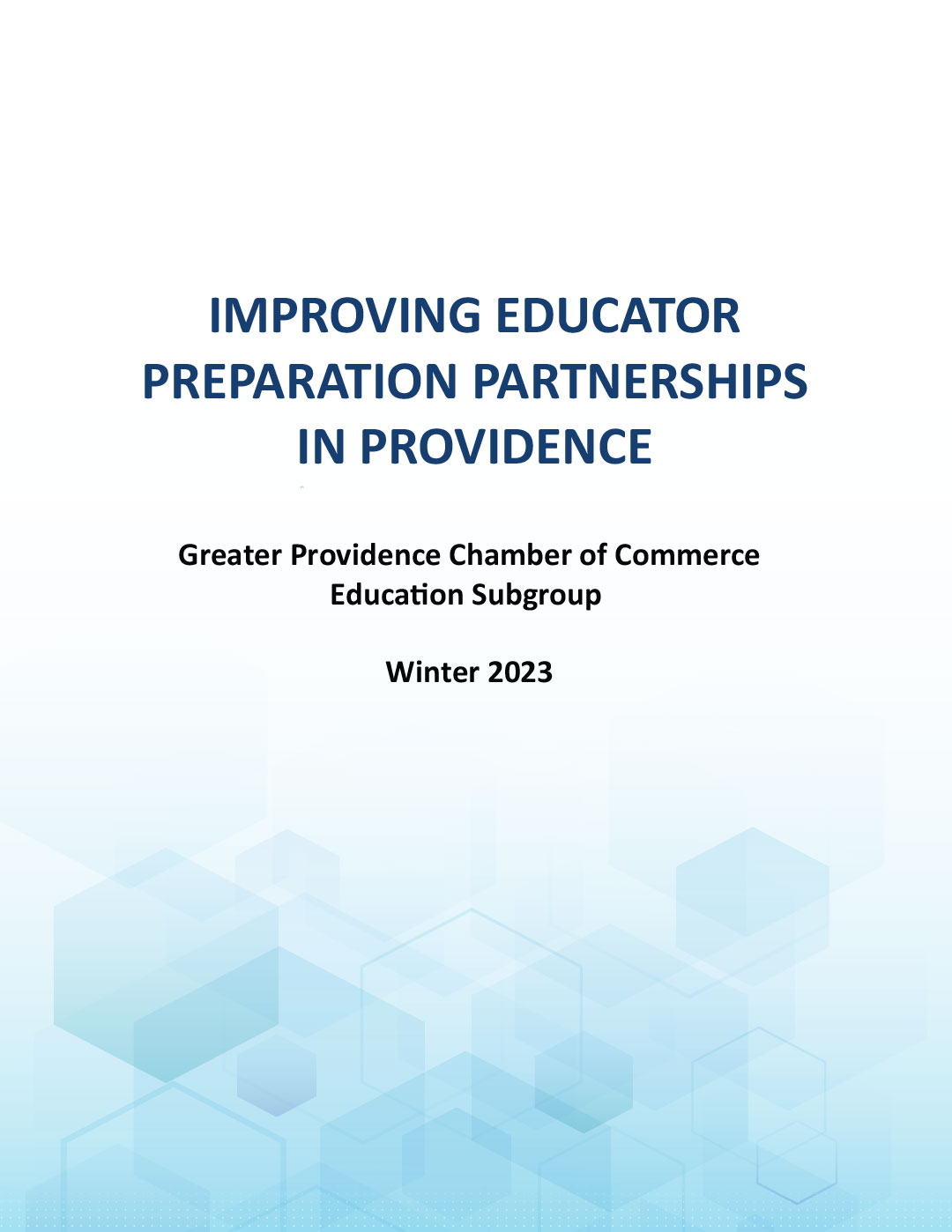 Partnerships between PPSD and RI Education Preparation Providers (EPPs)