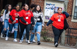 Nearly 350 students from Providence, Central Falls and Pawtucket came to Brown on Thursday, April 6 to explore the possibilities of a post-secondary education