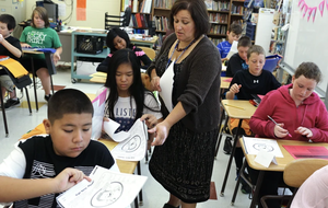 teacher in a classroom