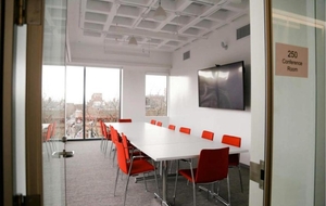 A conference room at the Annenberg Institute offices