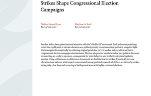 Cover of Elevating Education in Politics: How Teacher Strikes Shape Congressional Election Campaigns