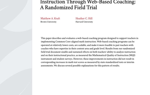 Cover of Developing Ambitious Mathematics Instruction through Web-Based Coaching: A Randomized Field Trial