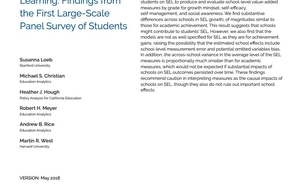 Cover of School Differences in Social–Emotional Learning Gains: Findings From the First Large-Scale Panel Sur