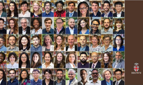 Collage of new Brown faculty members